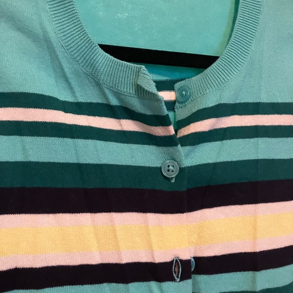 Multi stripe Merona cardigan M - Picture 5 of 6
